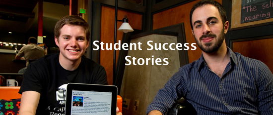 UCSC undergraduate Chris Crawford and music grad student Jesse Ashlamov co-founders of A Capella Records