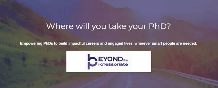 Beyond the Professoriate banner image with logo superimposed